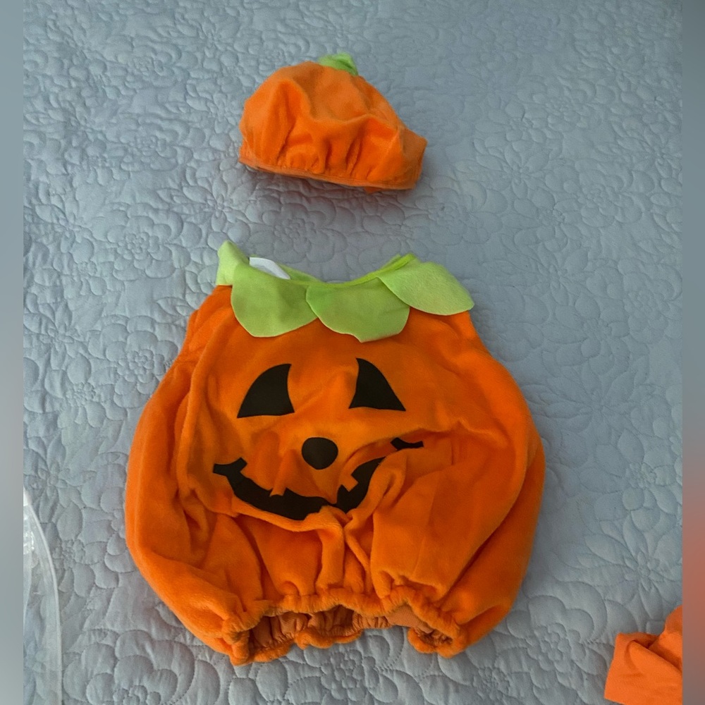 Toddler-sized Pumpkin costume